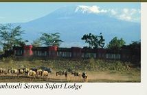 Amboseli Serena Lodgeith Mount Kilimanjaro Background