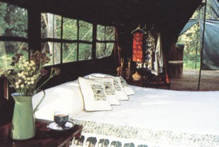 Inside of Masai Mara Governor's Camp.