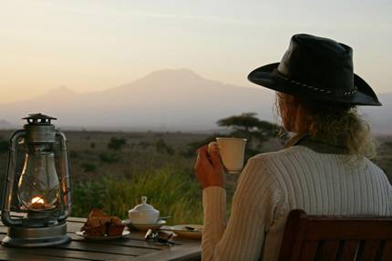 Amboseli Camping Safari Sundowner.